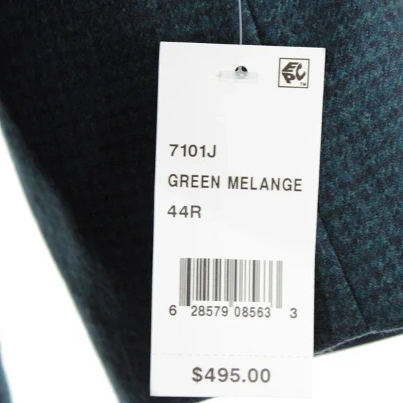 Cardinal of Canada NWT Wool Sport Coat Size 44R US In Blue & Green Melange